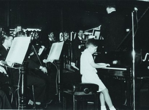 First concert with orchestra, Buenos Aires, 1951