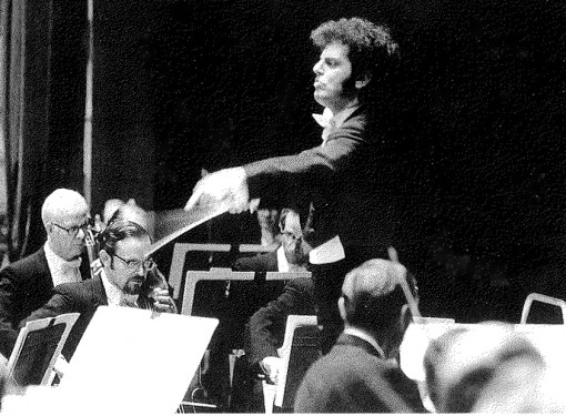 His first concert as conductor with the Chicago Symphony Orchestra, 1970