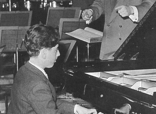 Rehearsing with Joseph Krips for his Royal Festival Hall debut, London, 1956