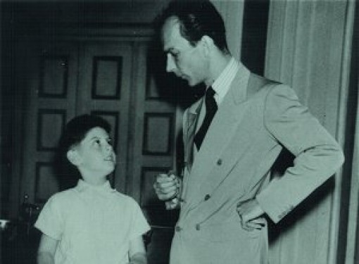 With Igor Markevitch, Salzburg, 1954