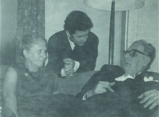With his mother and Otto Klemperer, London, 1967